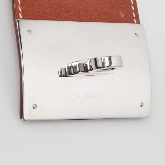 Hermes Fauve Swift Leather Palladium Plated Kelly Extreme Size L - Picture 8 of 8